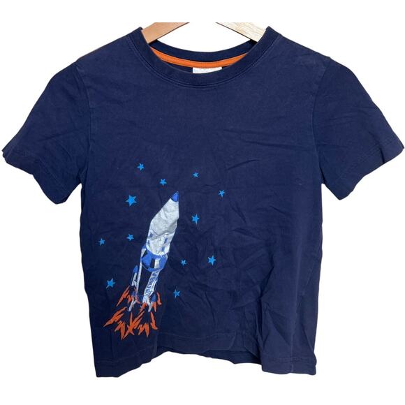 Hannah Andersson Boys Graphic T-shirt Rocket Size 120 (US 6-7) - Picture 1 of 5